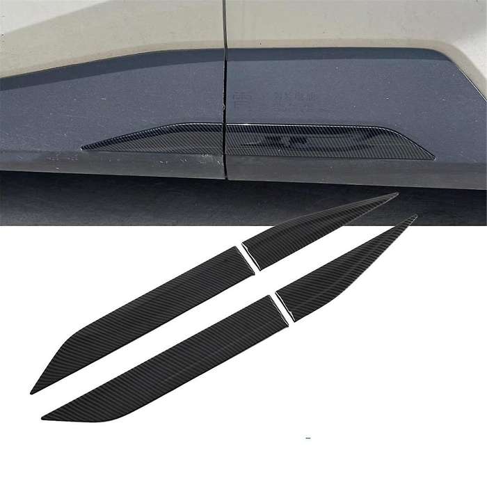 4PCS Carbon Fiber Color Car Exterior Side Door Trim Cover Decor for Dolphin Mini/ Seagull