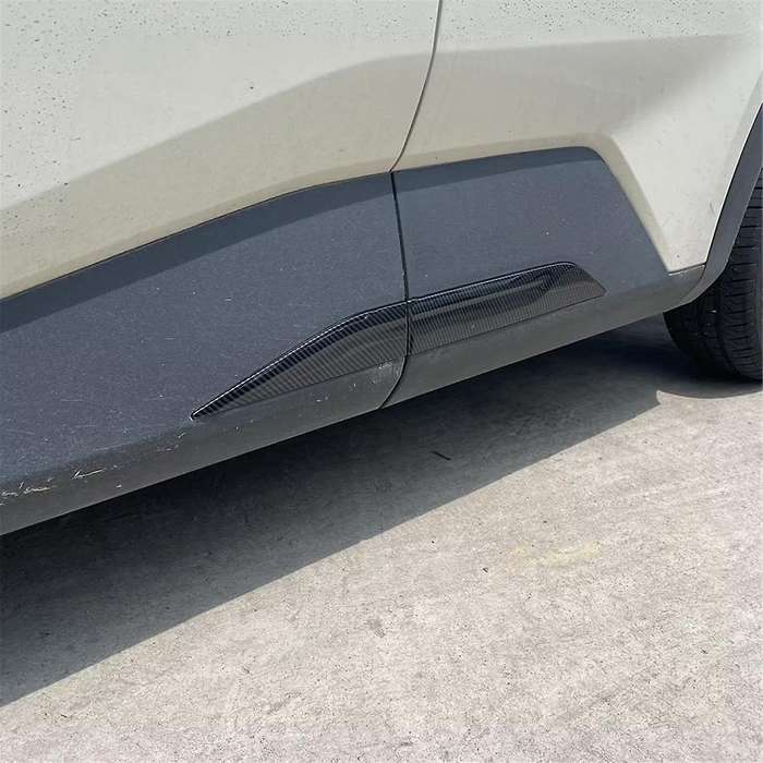 4PCS Carbon Fiber Color Car Exterior Side Door Trim Cover Decor for Dolphin Mini/ Seagull