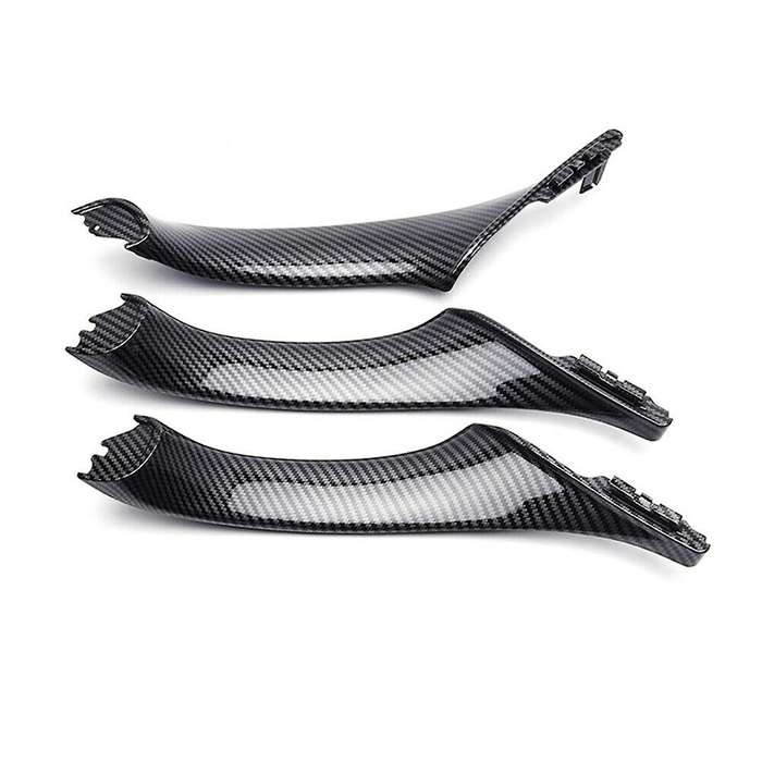4PCS Carbon Fiber Door Window Switch Panel Interior Handle Covers for  5 Series F10 F11 F18 520I 523