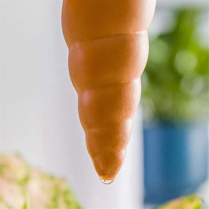 4Pcs Cartoon Frog Automatic Clay Watering Stakes Plant Dripper Device Terracotta Potted for Indoor O