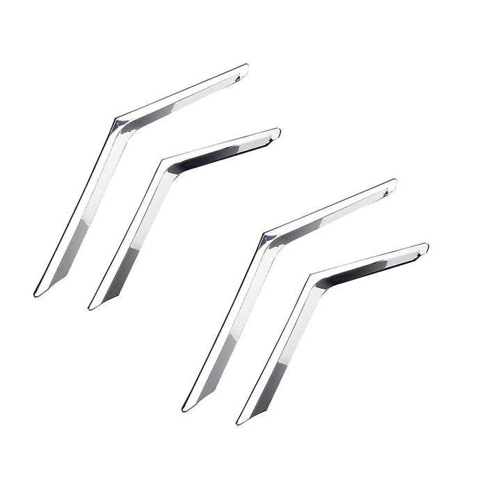 4Pcs Chrome Front Grille Grill Mesh Cover Trim for Rogue T32 2014 2015 2016