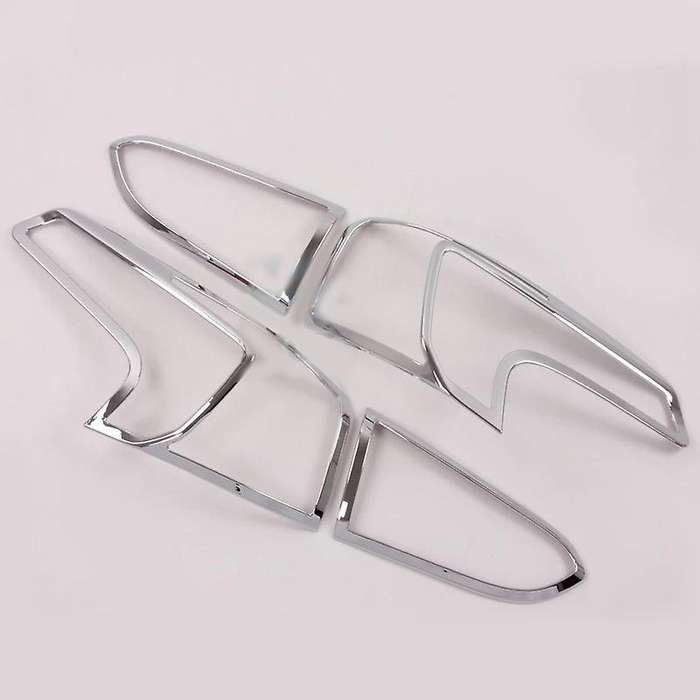 4PCS Chrome Front Rear Headlight Taillight Light Lamp Cover for 2019-2020