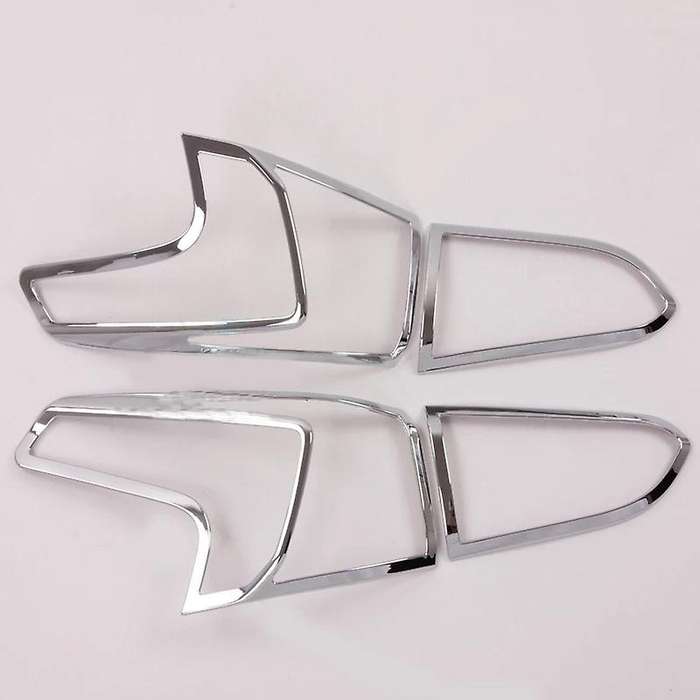 4PCS Chrome Front Rear Headlight Taillight Light Lamp Cover for 2019-2020