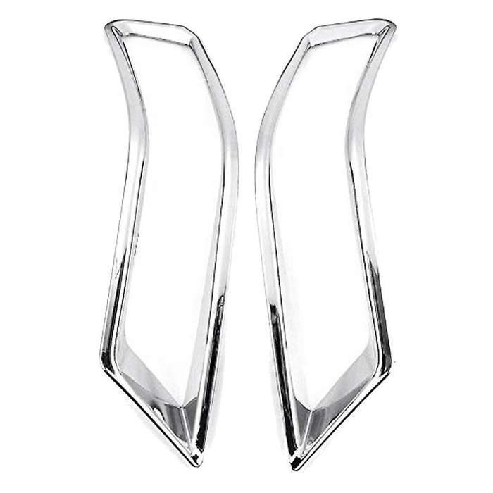 4Pcs Chrome Front Rear Fog Light Cover Bumper Reflector Frame for Rogue T32 2017-2020