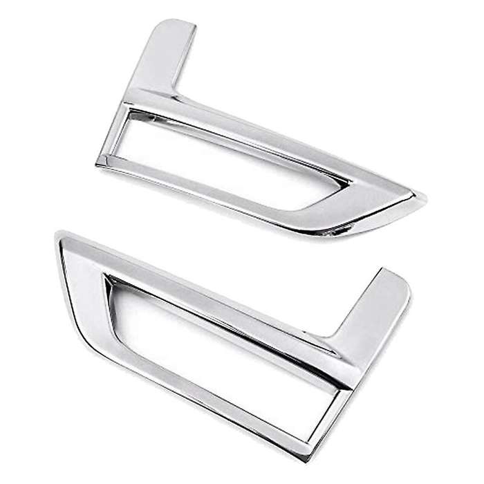 4Pcs Chrome Front Rear Fog Light Cover Bumper Reflector Frame for Rogue T32 2017-2020