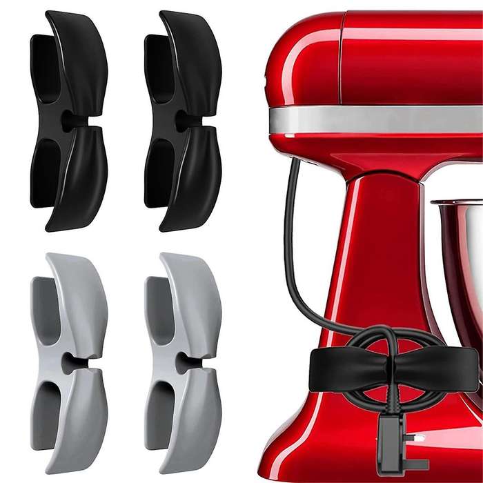 4PCS Cord Organizer for Kitchen Appliances Cord Winder Holder Plug Keeper Organizer for Stand Mixer,