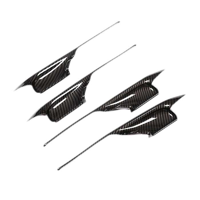 4Pcs Door Handle Bowl Cover Trims Decoration Accessories Set for X5 F15 X6 F16 2014-2018 Carbon Fibe