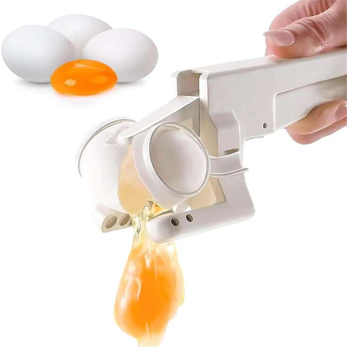 4PCS Egg Shell Cracker Handheld Plastic Egg Breaker Egg Opener Egg Separator Kitchen Gadget Tool
