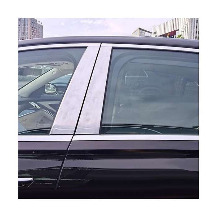 4Pcs Exterior Window B Pillar Bright Strip Stickers for S Class 2021-2023 Center Post Aluminum Trim