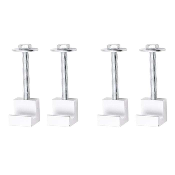 4pcs Fixing Clips Are Suitable for Automobile Refitting Parts, Aluminum Alloy J Hook Device Fastenin