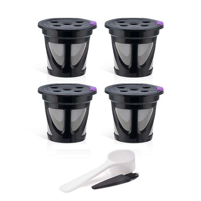 4PCS for K Cup Refillable Coffee Capsule Reusable Filter,B