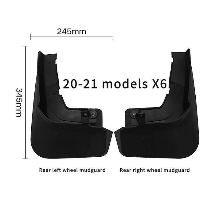 4PCS for X6 GO6 2020 2021 Mudguards Mud Flap Guard Splash Car Accessories Auto Styline Mudflaps Fron