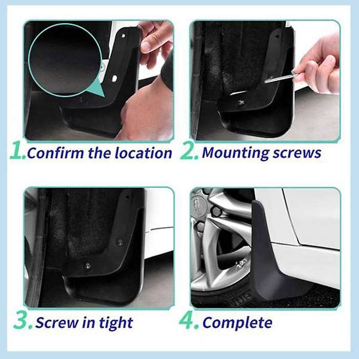 4PCS for X6 GO6 2020 2021 Mudguards Mud Flap Guard Splash Car Accessories Auto Styline Mudflaps Fron