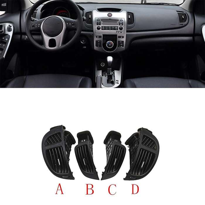 4PCS Front Duct Outlet Nozzle for 2009-2013 Forte Cerato 974801M100 / 974901M100 / 974401M100 / 974