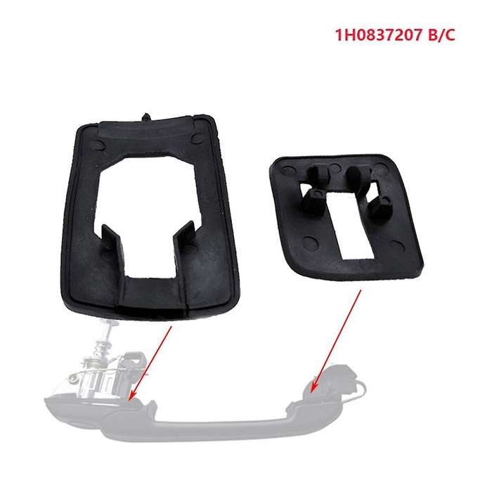 4pcs Front Rear Exterior Door Handle Gasket Kit for Golf Iii 3 Convertible Variant 1h 1991-1999 165
