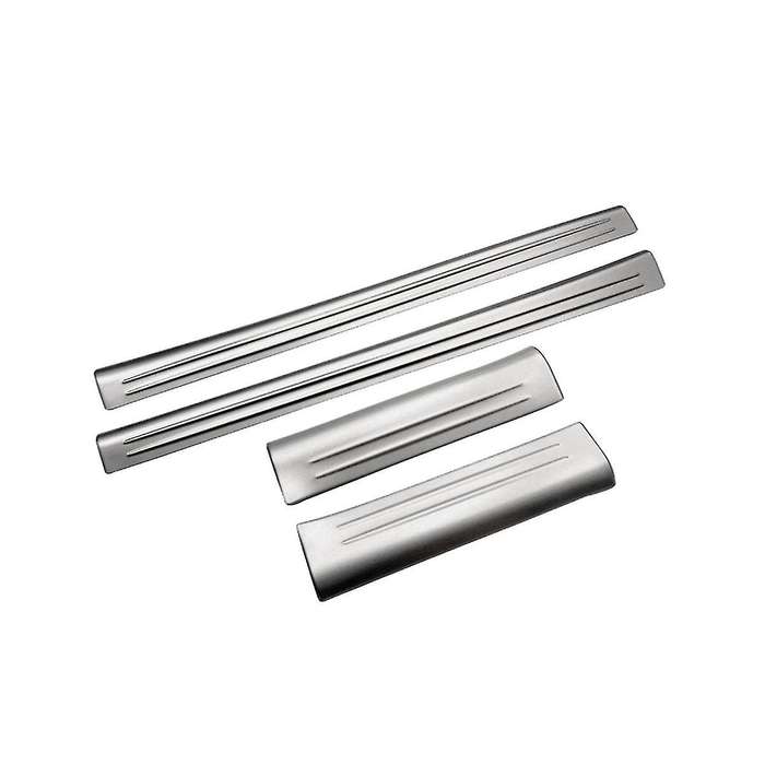 4pcs Front Rear Inner Door Sill Pedal Trim Cover for Vezel -v 2021-2023 Scuff Plate Silver