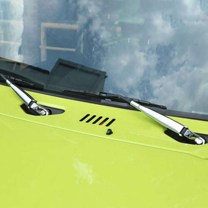 4PCS Front Window Rain Wiper Cover Trim Windshield Wiper Blade Arms Trim Decorative Cover for Jimny