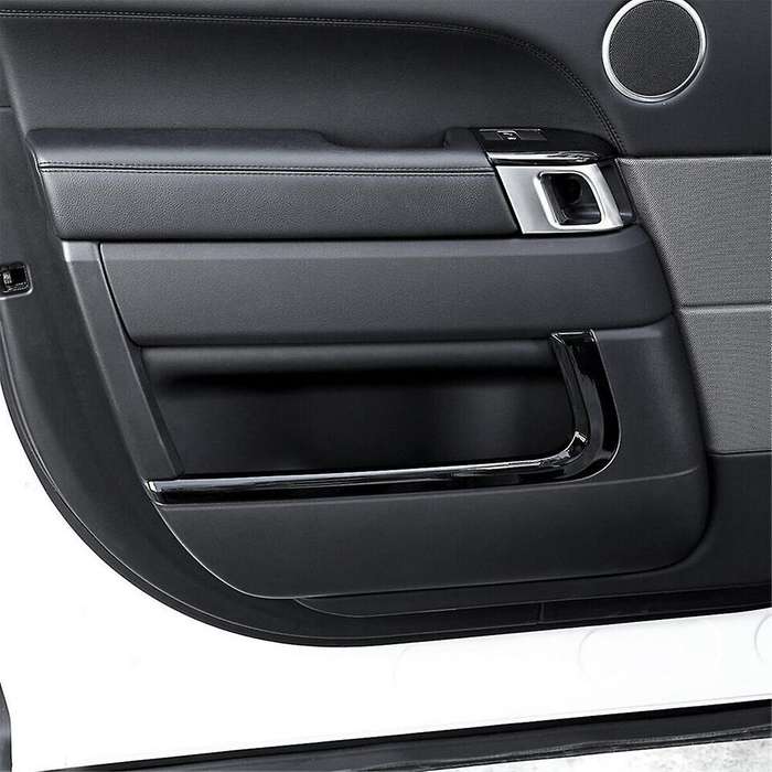4pcs Glossy Black ABS Car Inner Door Decoration Strip Trim for Land Sport 2014-2022