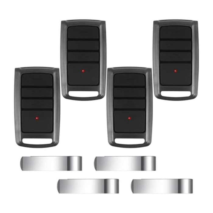 4Pcs Garage Door Remote Compatible with O3T-BX O3T-A 315/390MHZSeek,Dual Frequency Universal Garage
