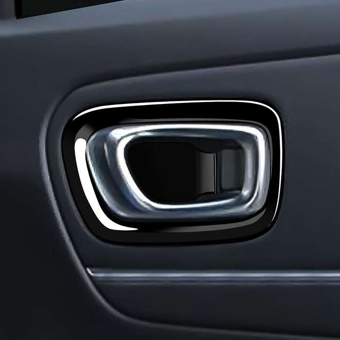 4pcs Glossy Black Inner Door Handle Bowl Panel Cover Trim for Xrv Xr-v -v 2022 2023 Interior Mouldi