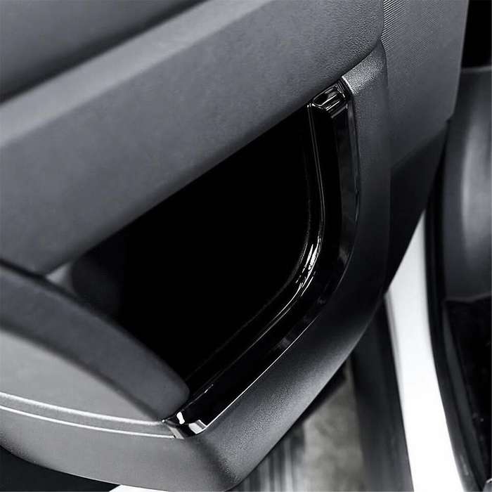4pcs Glossy Black ABS Car Inner Door Decoration Strip Trim for Sport 2014-2022