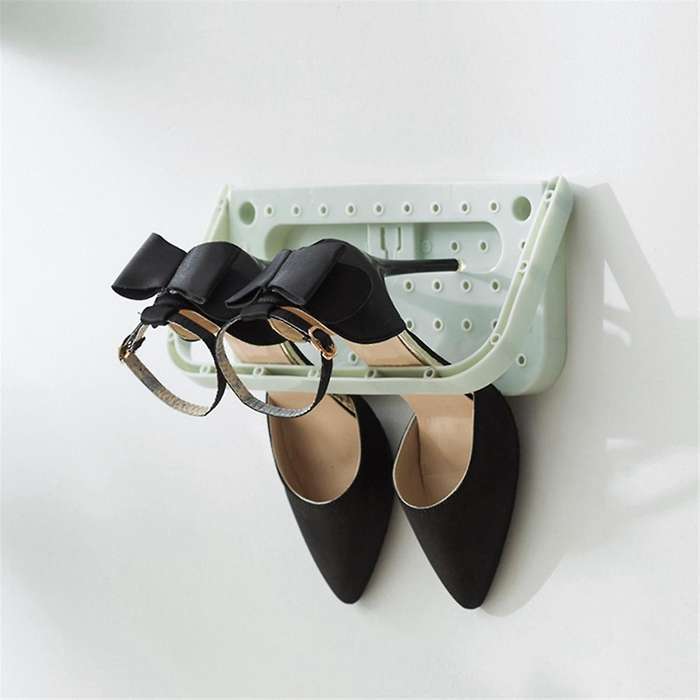 4pcs Hanging , Wall Mounted Shoes Rack,foldable Shoes Holder, Adhesive Storage Shoe Shelf for Space