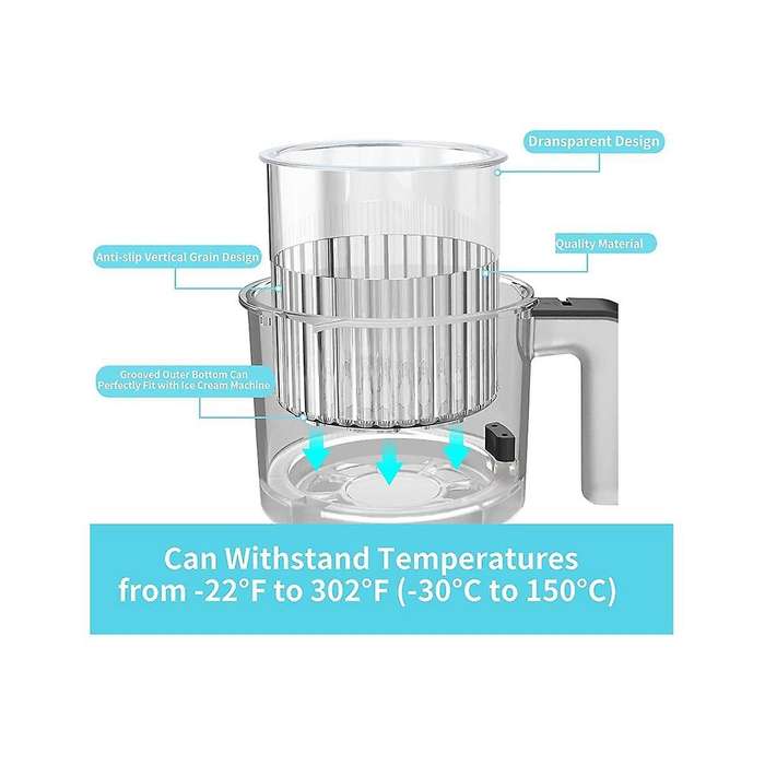 4pcs Ice Cream Pints Cup, Ice Cream Containers with Lids for Ninja Creami Pints Nc301 Nc300 Nc299amz