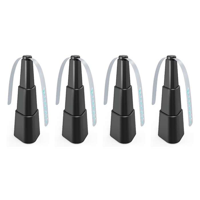 4pcs Indoor Food Fan, Portable Fan for Restaurant, Party, Picnic, Outdoor Dinner (Black)