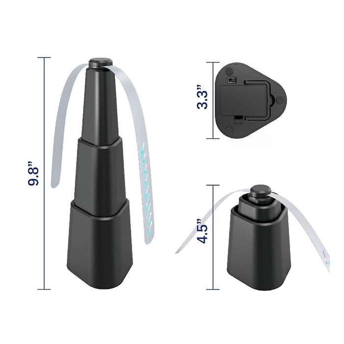 4pcs Indoor Food Fan, Portable Fan for Restaurant, Party, Picnic, Outdoor Dinner (Black)