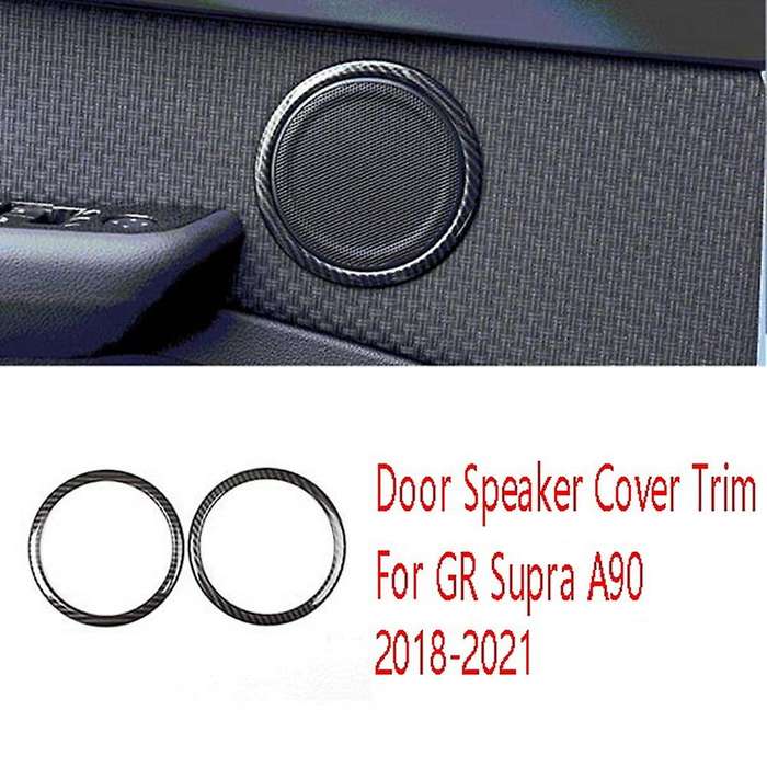 4PCS Inner Door Speaker Tweeter Ring Cover Door Speaker Cover Trim for A90 2018-2021