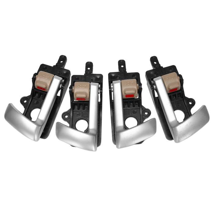 4Pcs Interior Inner Door Handle (4 Doors)for 2007-2012 WITH/ Beige Knob 82610-2B010 82620-2B010