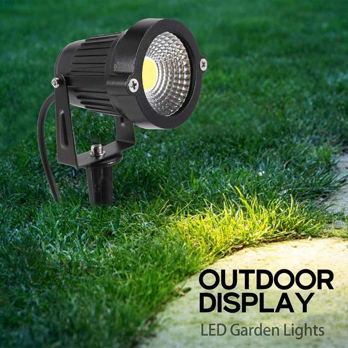 4pcs Landscape Lights 5w Led Garden Lights 12v Path Lights Outdoor Cob Super for Garden Patio Wall