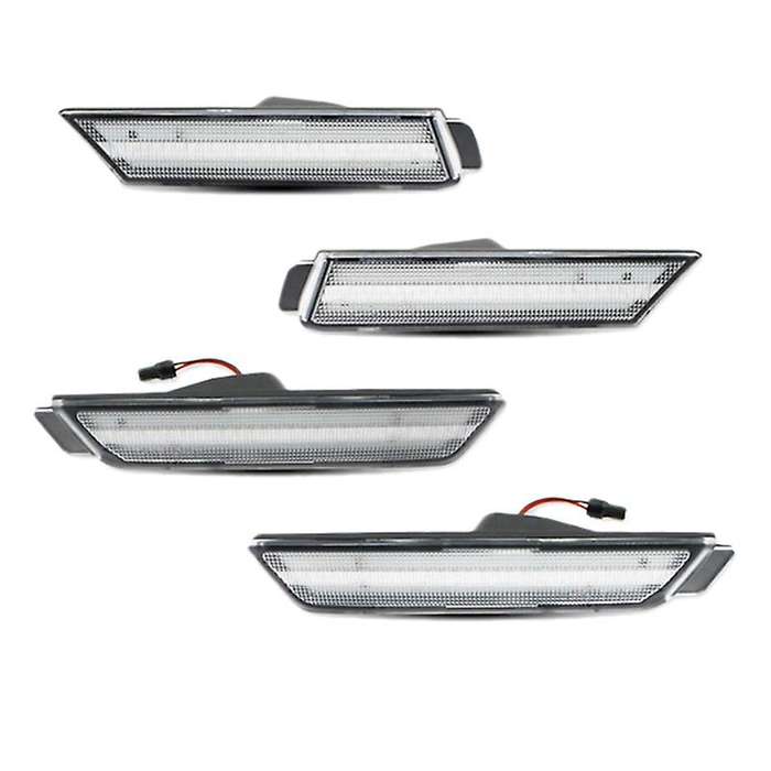 4Pcs LED Side Light Brake Reflector Light 96 SMD LED Indicators for 2010-2015 Trun Signal Lights (Am