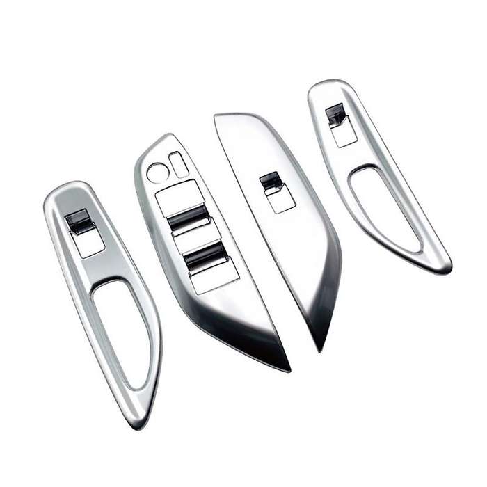 4Pcs LHD Door Window Control Glass Switch Lift Button Cover Trim for Yaris (XP210) 2020 2021