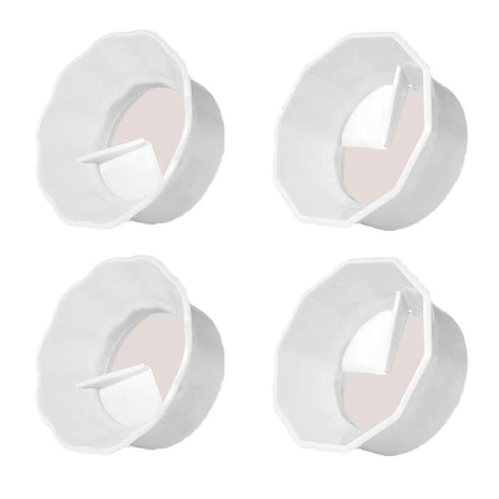 4PCS Mocha Pot Powder Dispenser Type of Coffee Pot Powder Ring Non Pressure Rotating Flat Plate Quic