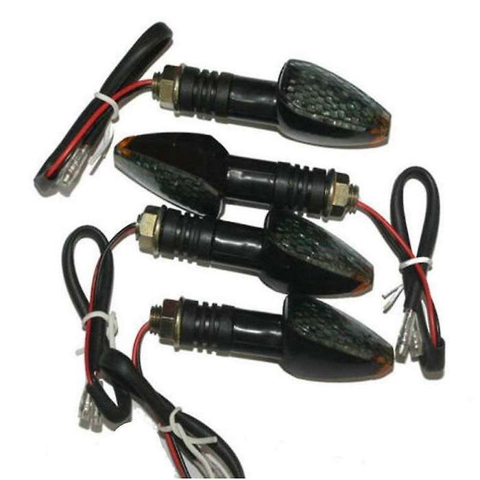 4PCS Motorcycle Turn Signal Lights Universal LED Rear Turn Signals Lights Bulbs Fit for Dukati