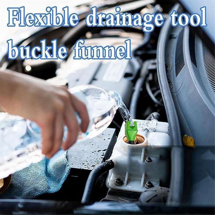 4pcs Oil Filling Funnel Multi-function Pour-free Funnel Snap-on Funnel Is Suitable for Automobile O