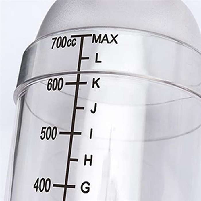 4pcs Plastic Cocktail Shaker, 24 Oz Drink Mixer with Scales for Bar