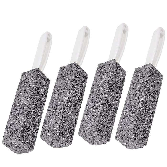 4Pcs Pumice Cleaning Stone with Handle Toilet Cleaning Tool for Grill Kitchen Bath Pool Household Cl