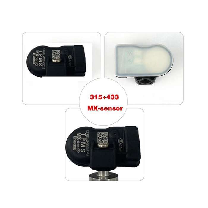 4pcs Programmable Tpms Sensor 433mhz 315mhz Sensor Universal 2 In 1 for Tire Pressure Monitoring Sy