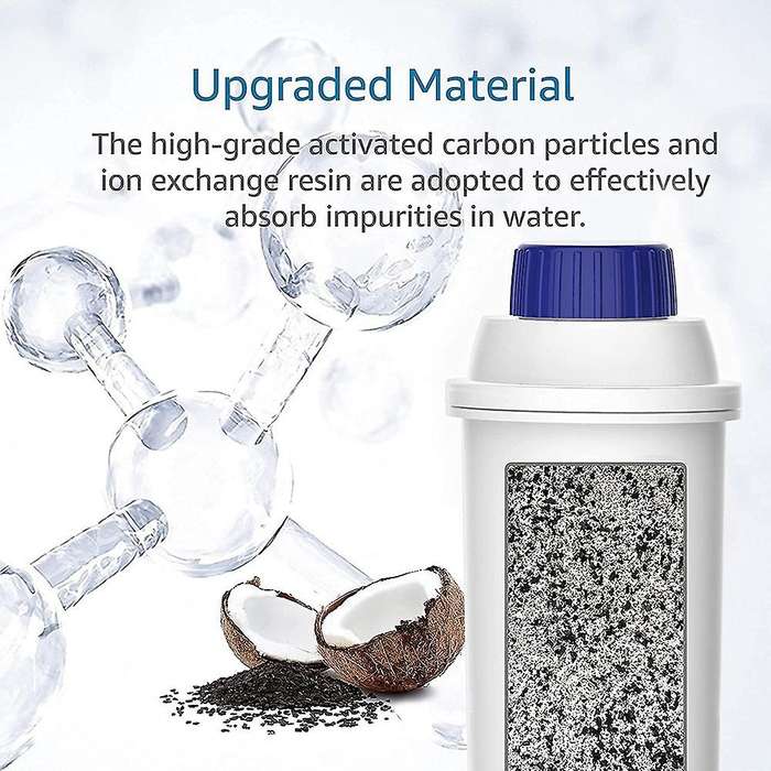4pcs Replacement Water Filter Compatible for Dls C002 Automatic Coffee Machine Softener