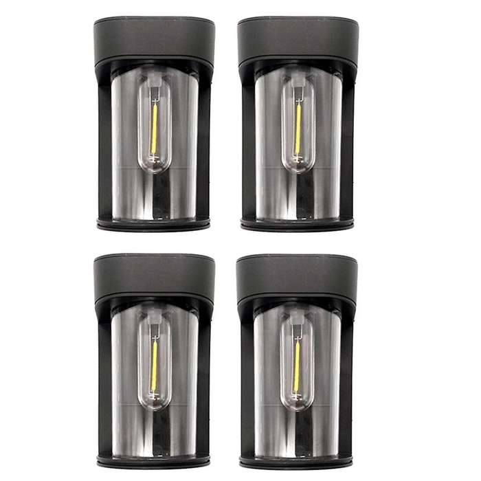 4pcs Retro Solar Garden Lamp Outdoor Ip44 Waterproof Lamp Solar Warm White Waterproof Garden Lamp