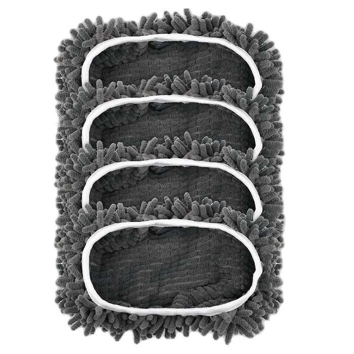 4PCS Reusable Mop Pad for Sweeper Wet Dry Mop Cloth Washable Refills Dust Mop Covers for Household C