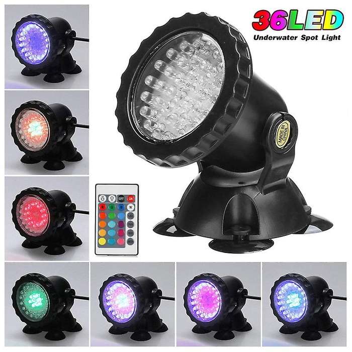 4Pcs Rgb Led Underwater Spotlight Waterproof Ip68 Underwater Color Spotlight 7 Colors Change Swimmin