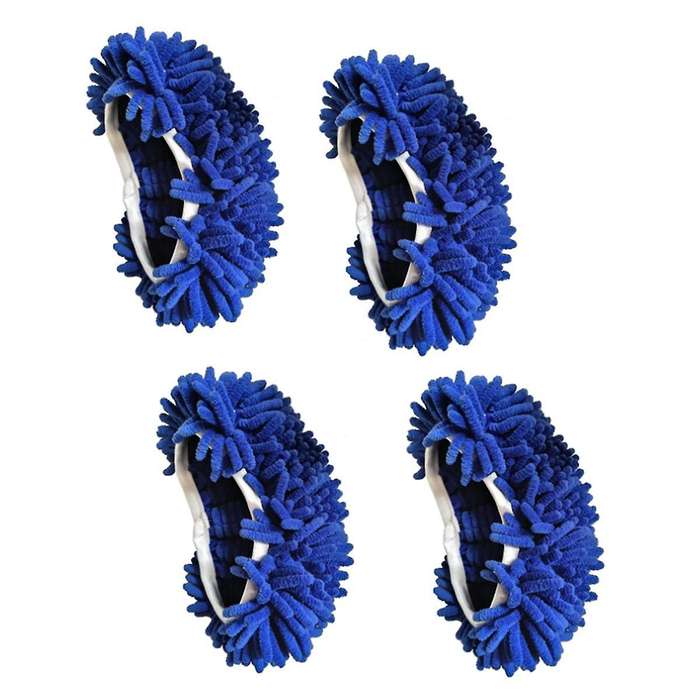 4PCS Reusable Cleaning Pad for Sweeper Mops Home Cleaning Refill Pad Wet&Dry Mopping Microfiber Mop