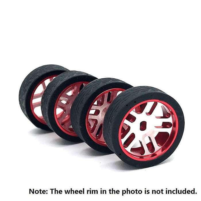 4Pcs Rubber Tyre Tires Wheel for K969 K989 P929 Iw04M Awd Iw02 Mini-Z Mini-D Mini-Q 1/28 RC Drift Ra
