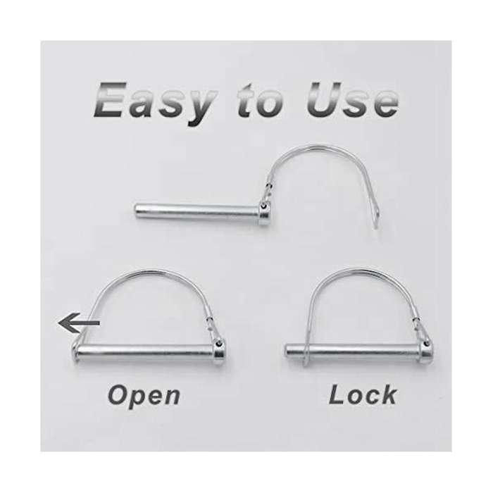 4Pcs Shaft Locking Pin, Safety Coupler Pin Trailer Coupler Pin for Trailers Lawn Garden, Hardware Pi