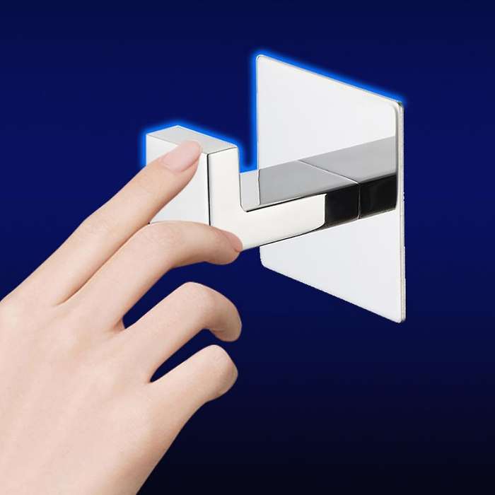 4Pcs Self Adhesive Towel Hook 304 Stainless Steel Towel Hook Towel Hook Bathrobe Coat Hook Bathroom