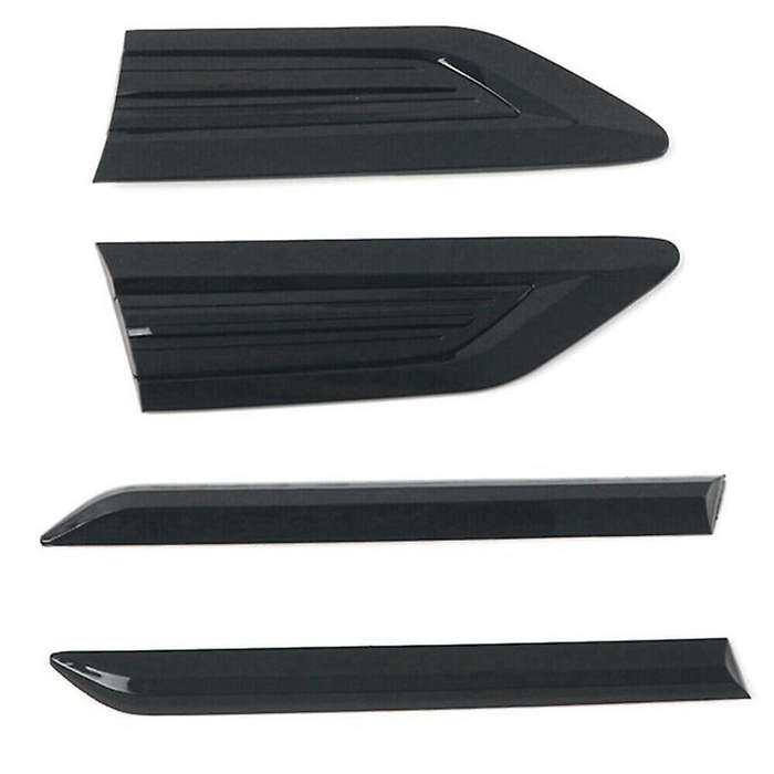 4pcs Side Wing Emblem Cover Trim Stickers Car Exterior Styling Side Wing for  2017 2018 2019