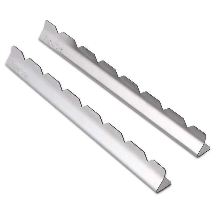 4pcs Skewer Holders Anti- Groove Skewer Support Stainless Steel Barbecue Grilling Shish Kabob Rack